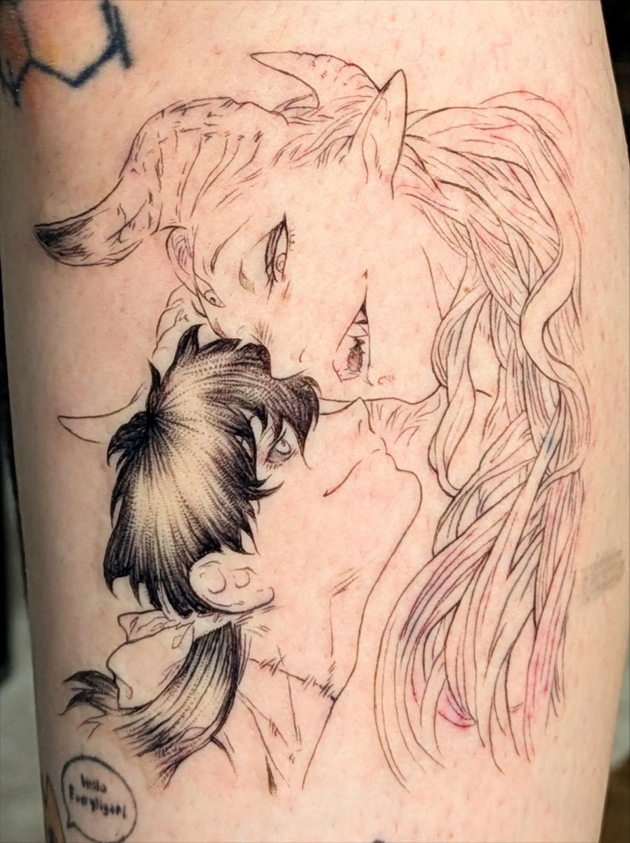 Fine line tattoo by Melody at Rabbit's Paw Tattoo